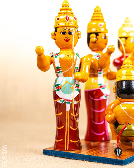 Kondapalli - Ram Dabar Set - WL5351 - Wooden Decor