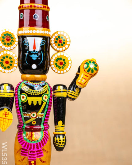 Kondapalli - Tirupathi Balaji - 18 inch - WL5350 - Wooden Decor