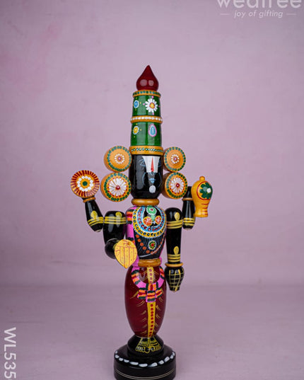 Kondapalli - Tirupathi Balaji - 18 inch - WL5350 - Wooden Decor