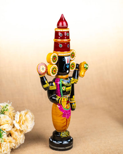 Kondapalli - Tirupathi Balaji - 18 inch - WL5350 - Wooden Decor