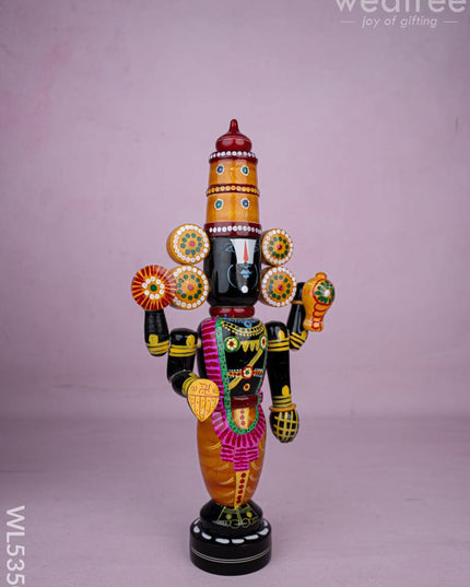 Kondapalli - Tirupathi Balaji - 18 inch - WL5350 - Wooden Decor