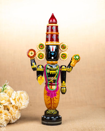Kondapalli - Tirupathi Balaji - 18 inch - WL5350 - Wooden Decor
