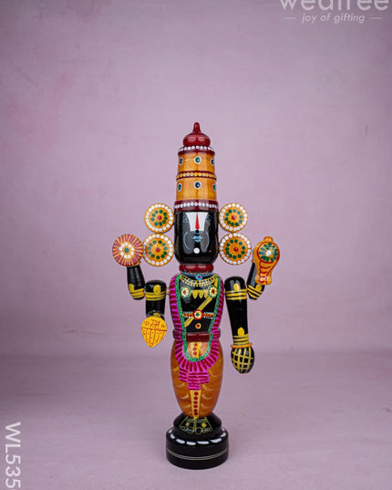 Kondapalli - Tirupathi Balaji - 18 inch - WL5350 - Wooden Decor