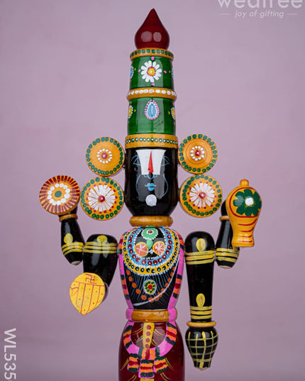 Kondapalli - Tirupathi Balaji - 18 inch - WL5350 - Wooden Decor
