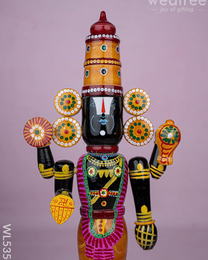 Kondapalli - Tirupathi Balaji - 18 inch - WL5350 - Wooden Decor
