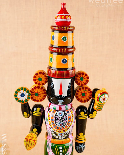 Kondapalli - Tirupathi Balaji - 18 inch - WL5350 - Wooden Decor
