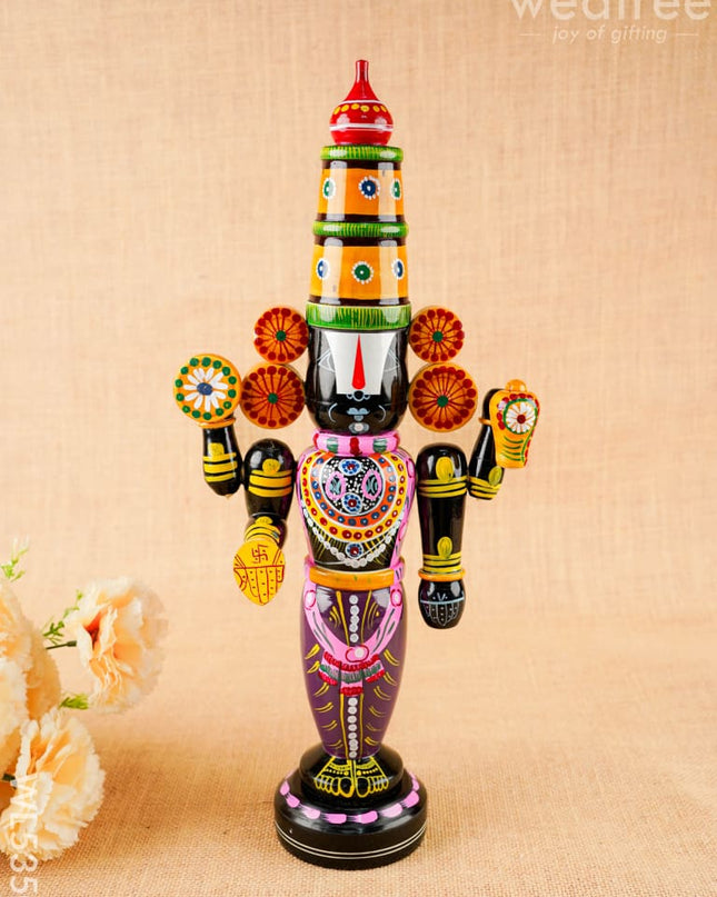 Kondapalli - Tirupathi Balaji - 18 inch - WL5350 - Wooden Decor