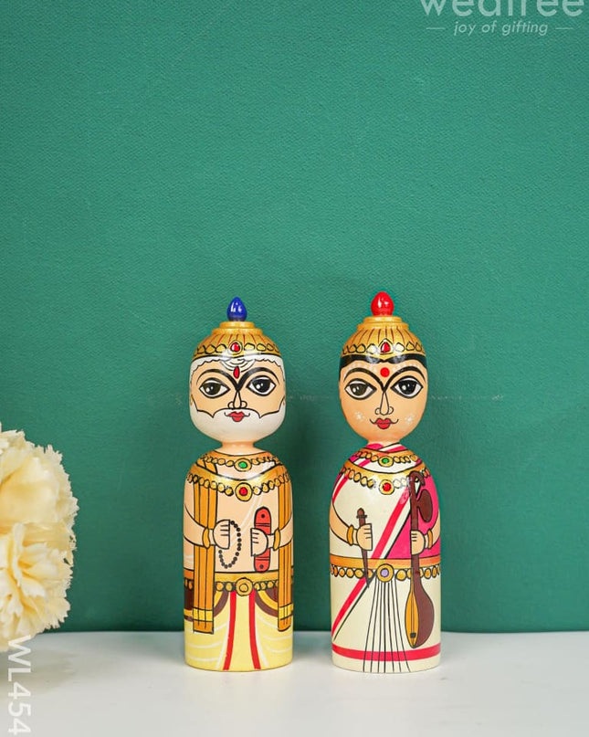 Kondapalli Toy - Brahma Saraswathi Wl4547 Wooden Decor