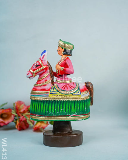Kondaipalli Toy - Poikaal Kuthirai -Wl4139 Wooden Decor