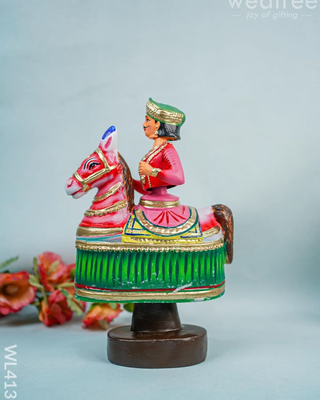 Kondaipalli Toy - Poikaal Kuthirai -Wl4139 Wooden Decor