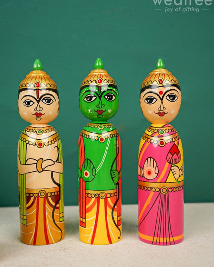 Kondapalli Toy - Ram Darbar Wl4436 Wooden Decor
