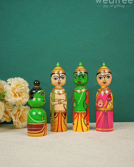 Kondapalli Toy - Ram Darbar Wl4436 Wooden Decor