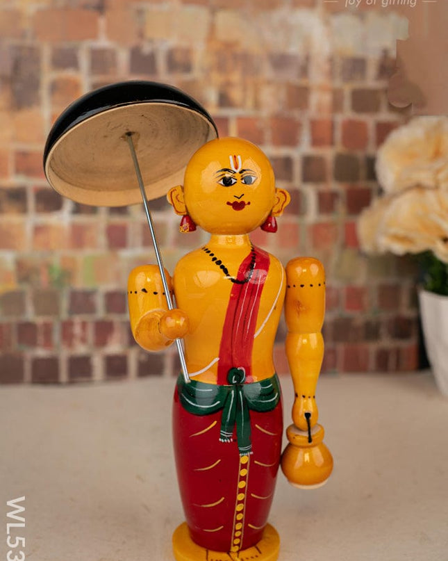 Kondapalli - Vamana - 8 inch - WL5366 - Wooden Decor