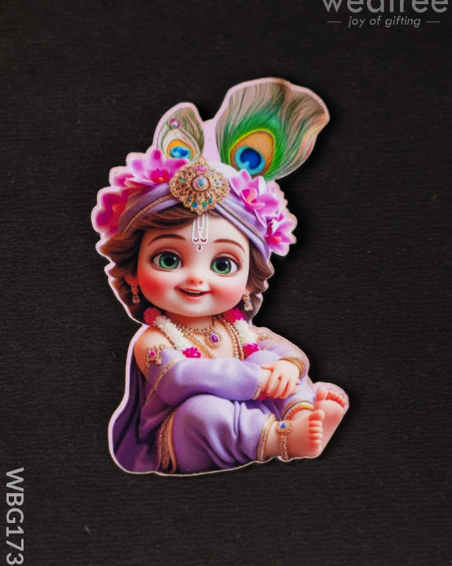 Krishna Fridge Magnet - WBG1734 - Fridge Magnet RG