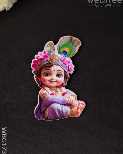 Krishna Fridge Magnet - WBG1734 - Fridge Magnet RG