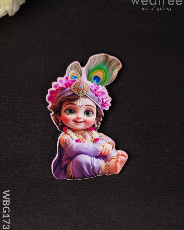 Krishna Fridge Magnet - WBG1734 - Fridge Magnet RG