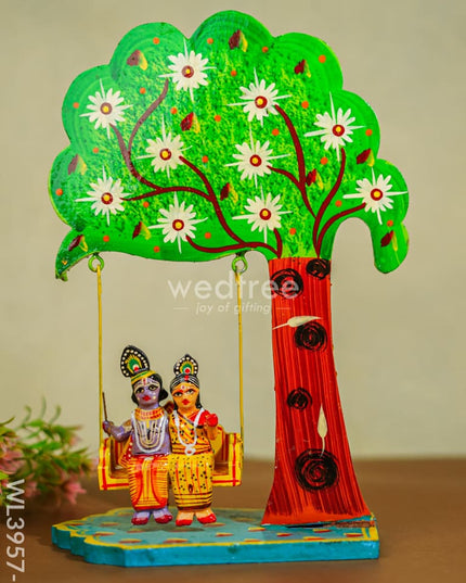 Krishna Jula - Wl3957 Tree Design Wooden Decor