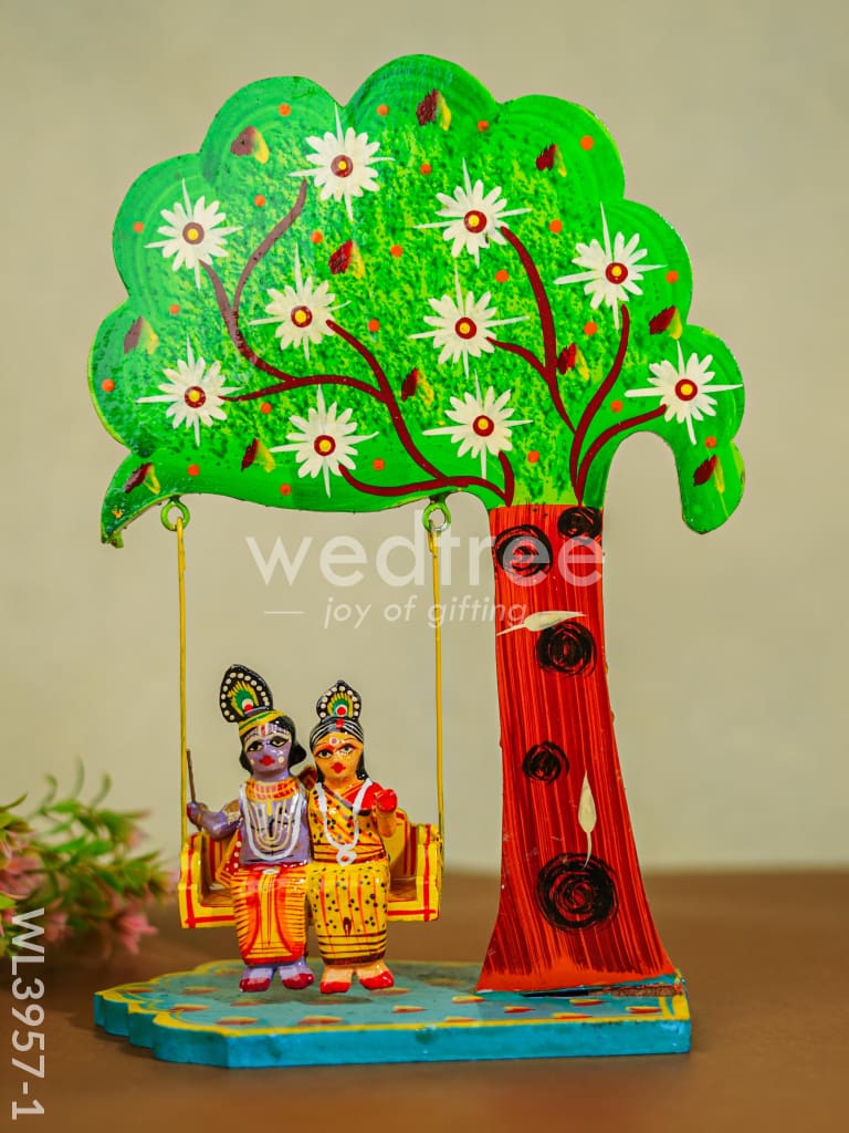 Krishna Jula - Wl3957 Tree Design Wooden Decor