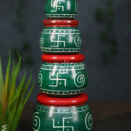 Kubera Lakshmi Pot Set (Set Of 4) - Wl1961 Kids Utility