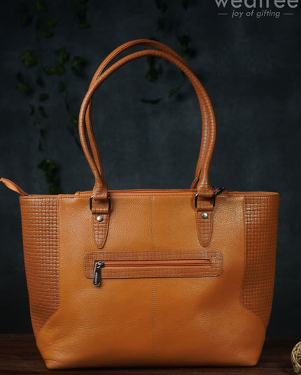 Ladies Handbag - With Squared And Plain Design Mixed Wl0967 Handbags