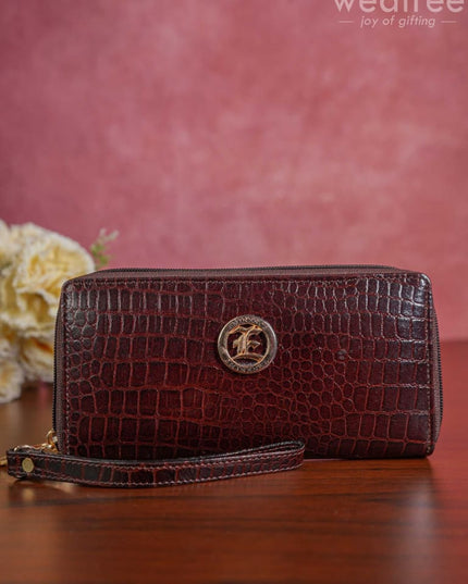Ladies Wallet With Self Design - Wl3178 Wallet