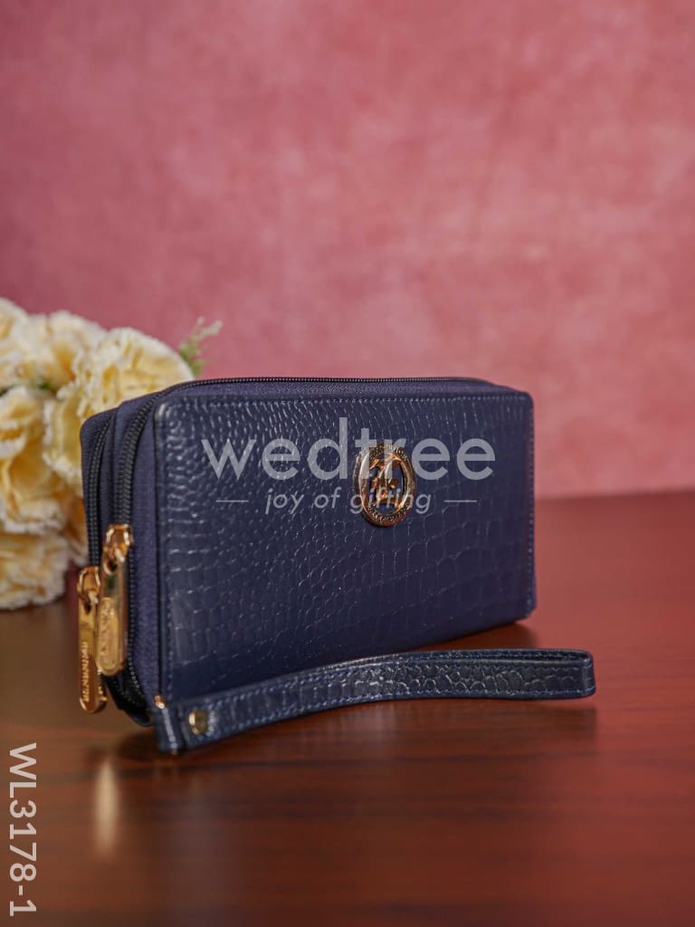 Ladies Wallet With Self Design - Wl3178 Wallet