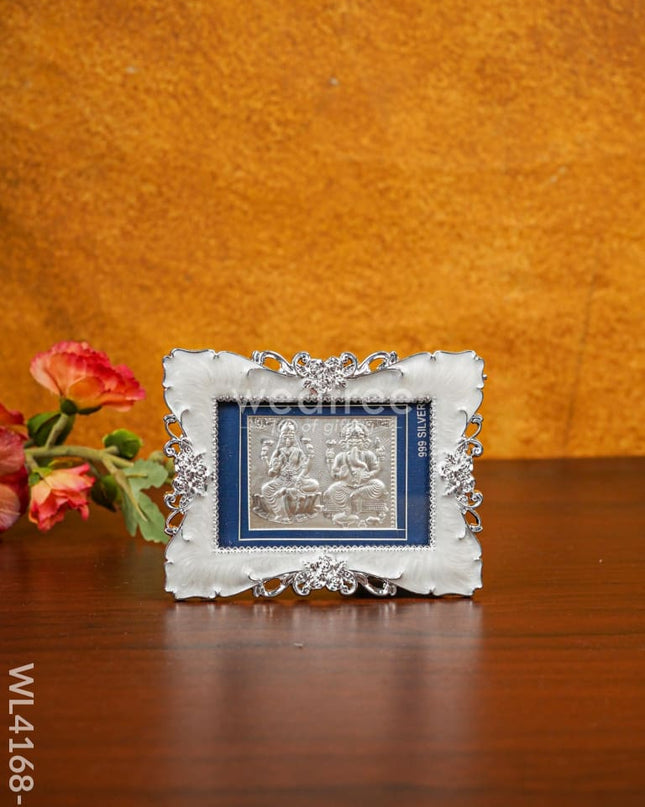 Lakshmi Ganesha 999 Silver Frame - Wl4168 German Photo