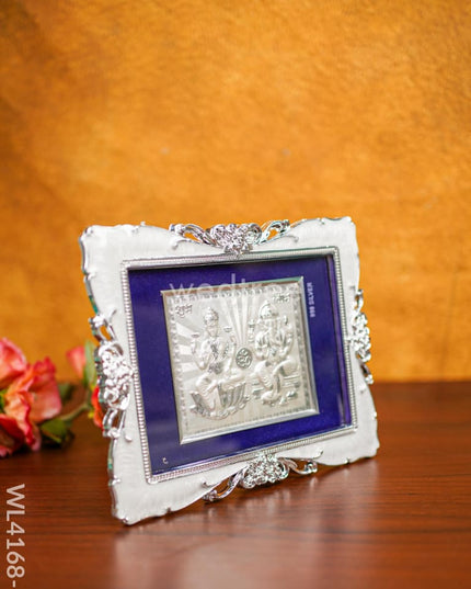 Lakshmi Ganesha 999 Silver Frame - Wl4168 German Photo