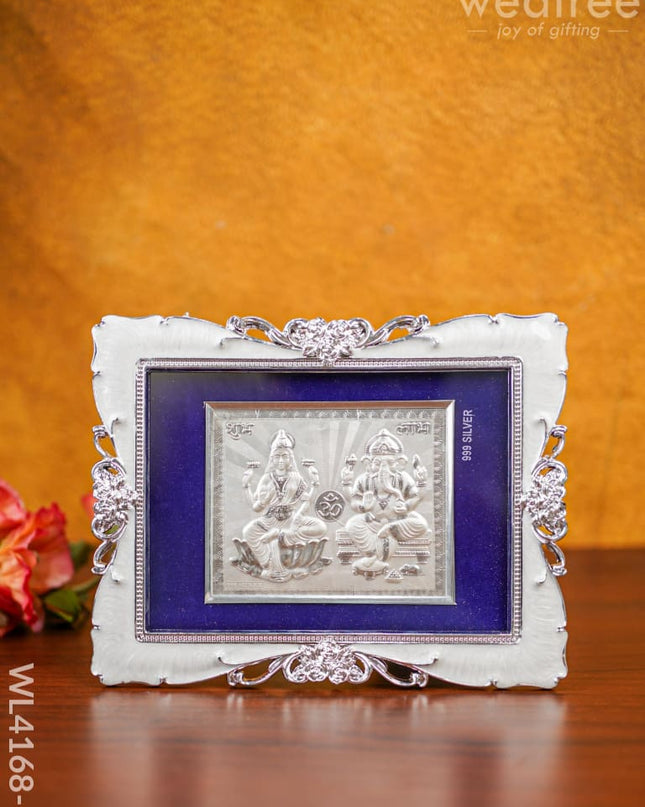 Lakshmi Ganesha 999 Silver Frame - Wl4168 Large German Photo
