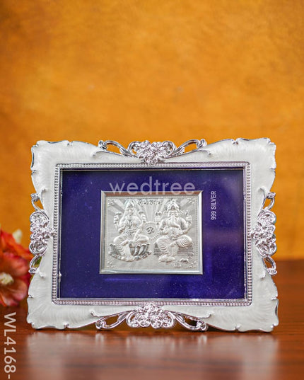 Lakshmi Ganesha 999 Silver Frame - Wl4168 Medium German Photo
