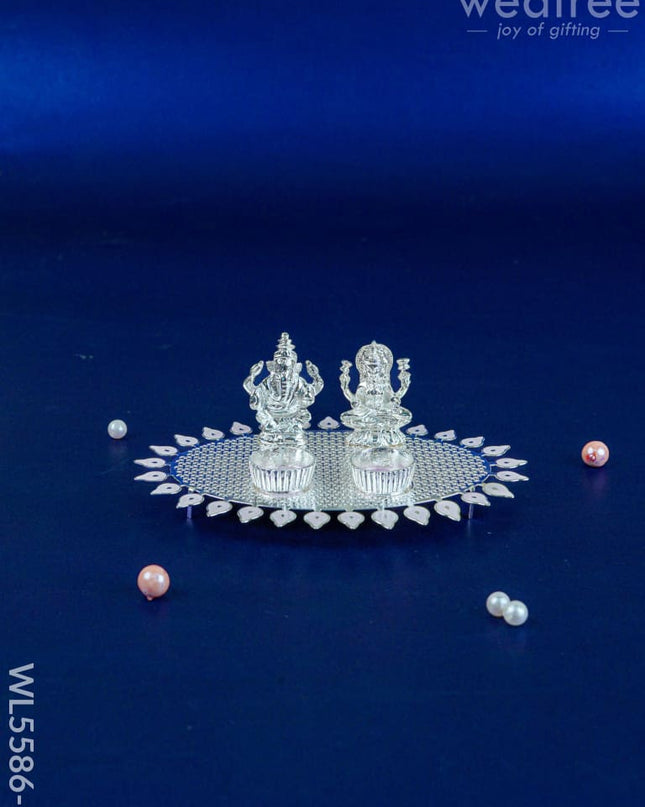 Lakshmi Ganesha Kumkum Holder - Pink - WL5586-1 - EPNS Gifts