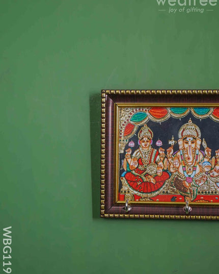 Lakshmi Ganesha Saraswathi Frame Key Hanger - Wbg1195 Hangers