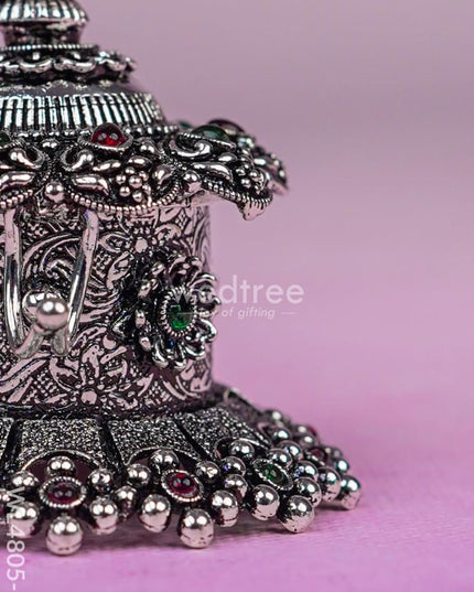 Lakshmi Kumkum Holder - 3 inch - Silver - WL4805-2 Divine Gifts