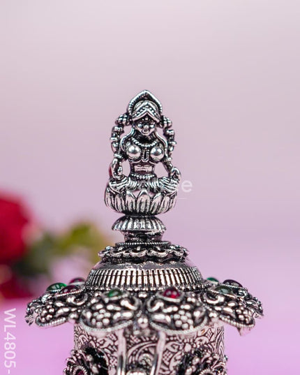 Lakshmi Kumkum Holder - 3 inch - Silver - WL4805-2 Divine Gifts