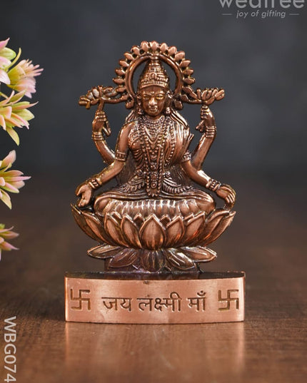 Lakshmi Murthi Big - Copper Antique Finish Wbg0748 Divine Figurines