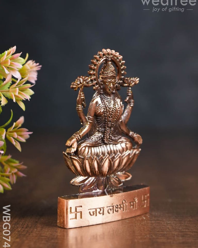 Lakshmi Murthi Big - Copper Antique Finish Wbg0748 Divine Figurines