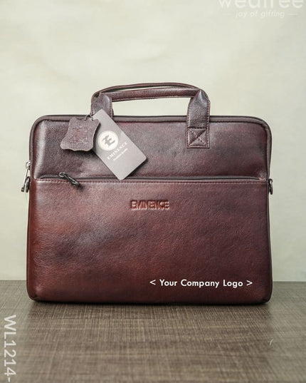 Laptop Bag In Leather With Sleck Pattern - Wl1214 Corporate Gifts