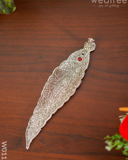 Leaf Agarbathi Stand Oxidised Ganesh - W0115 Pooja Utilities