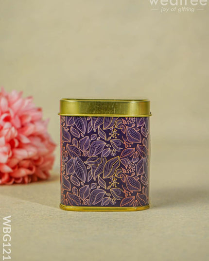 Leaf Designed Tin Box - Wbg1212 Dining Essentials