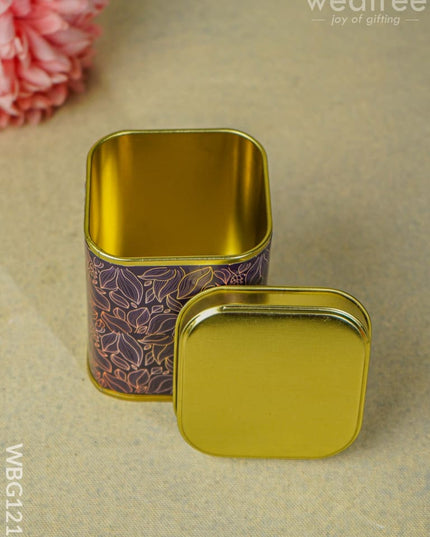 Leaf Designed Tin Box - Wbg1212 Dining Essentials