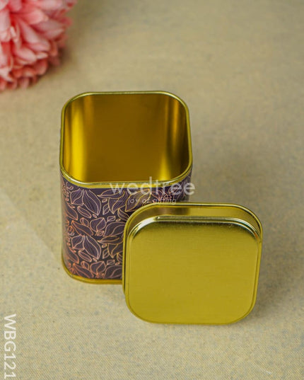 Leaf Designed Tin Box - Wbg1212 Dining Essentials