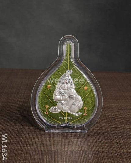Leaf Stand Silver Plated - Wl1634 Laddu Gopal Wl1634-3 German Photo Frame