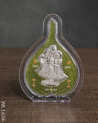 Leaf Stand Silver Plated - Radhe Krishna - WL1634-2