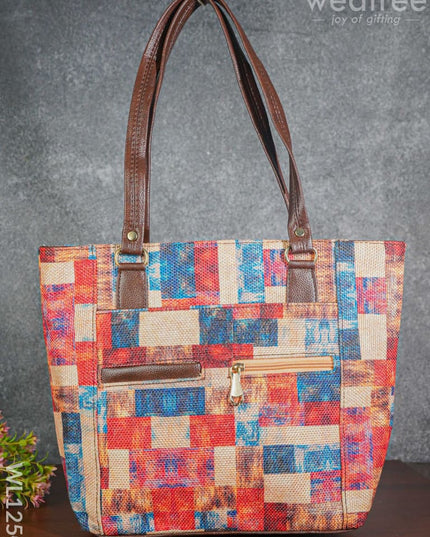 Leather Hand Bag With Handle - Wl1250 Regular Handbags