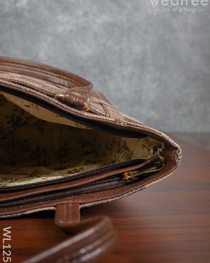 Leather Hand Bag With Handle - Wl1250 Regular Handbags