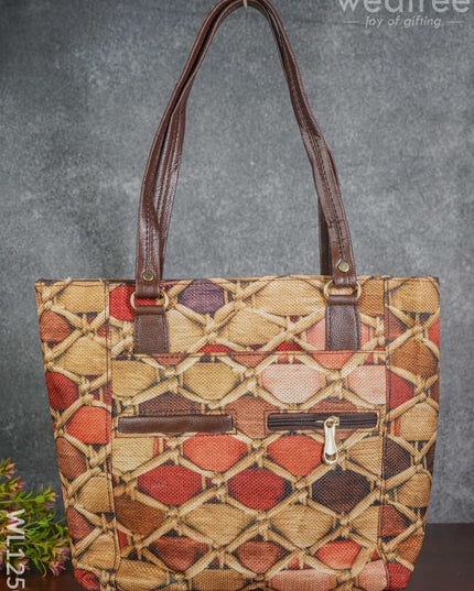 Leather Hand Bag With Handle - Wl1250 Regular Handbags
