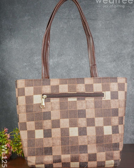 Leather Hand Bag With Handle - Wl1250 Regular Handbags