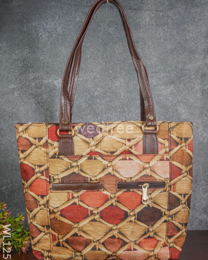 Leather Hand Bag With Handle - Wl1250 Regular Handbags