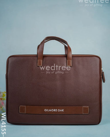 Leather Laptop Sleeve - Wl4155 Brown Bags & Wallets