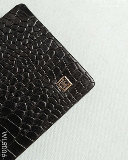 Leather Men’s Wallet - Black - WL5006-2 Bags & Wallets